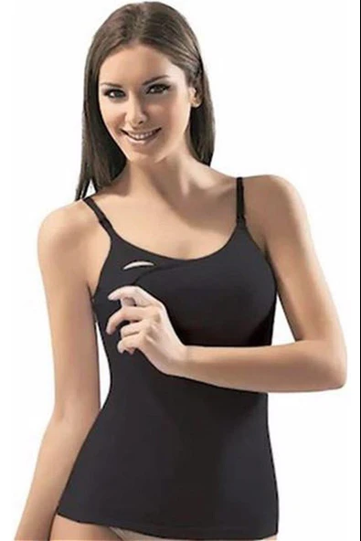 Liza Bill Kadın Emzirme Likralı Atlet - 1 Adet  Ten 95B - Resim 8