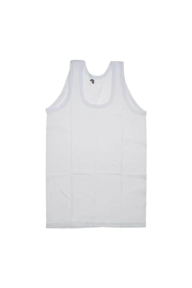 Gümüş Erkek Çocuk Penye Askılı Atlet 3021 - 6 Adet  Beyaz 3 (5-6 YAŞ) - Resim 4