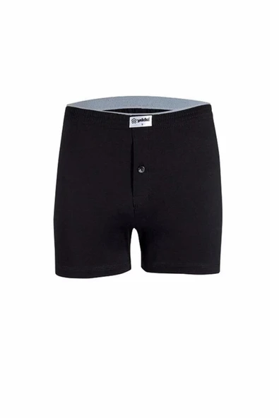 Yıldız Erkek Penye Havlu Bel Düz Boxer 43 -  6 Adet  2XL Füme - Resim 9