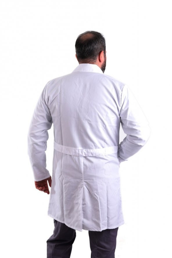 ESER - Bay Alpaka Önlük Çıtçıtlı- Beyaz - Resim 2