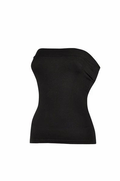 Yıldız Bayan Straplez Atlet Renk Seçenekli  XL Siyah - Resim 5