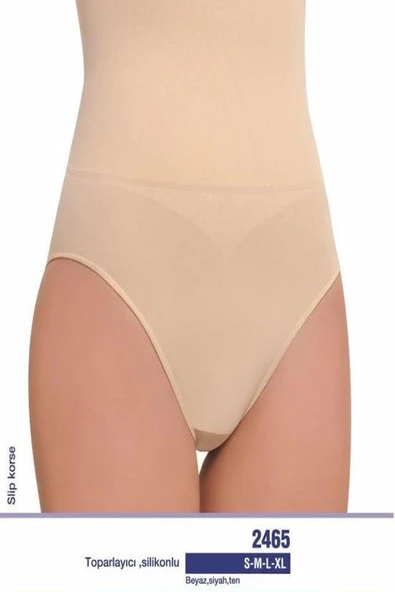 Nbb Kadın Slip Karın Bel Korse 2465 - 1 Adet  Beyaz L - Resim 6