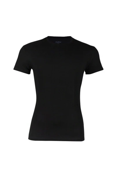 Yıldız Erkek Sıfır Yaka Lycralı T-shirt Fanila 1 Adet -90  Beyaz XL - Resim 6