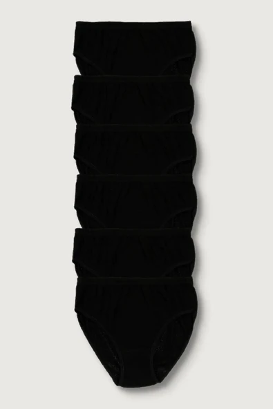 Tutku Kadın Ribana Yüksek Bel Bato Külot 0922 - 12 Adet  Kırmızı S - Resim 11