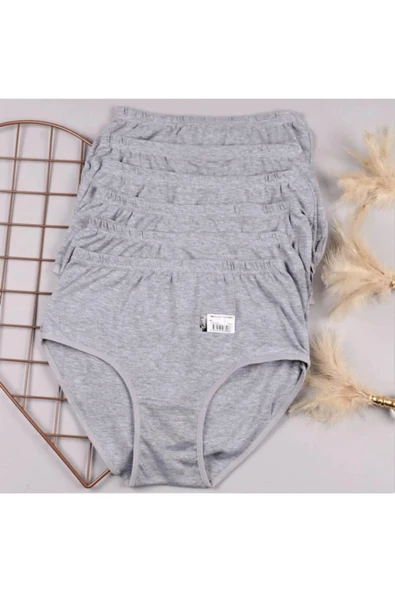 Tutku Kadın Ribana Yüksek Bel Bato Külot 0922 - 12 Adet  Kırmızı S - Resim 6