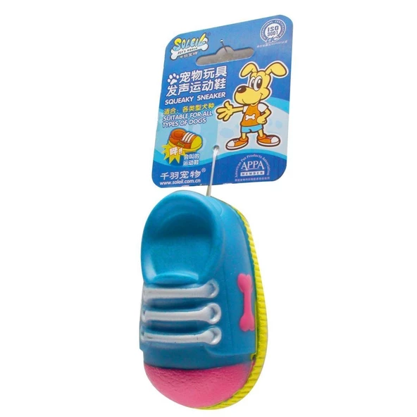 Soleil Plastik Öten Ayakkabı Köpek Oyuncağı V9614 10 cm - 2