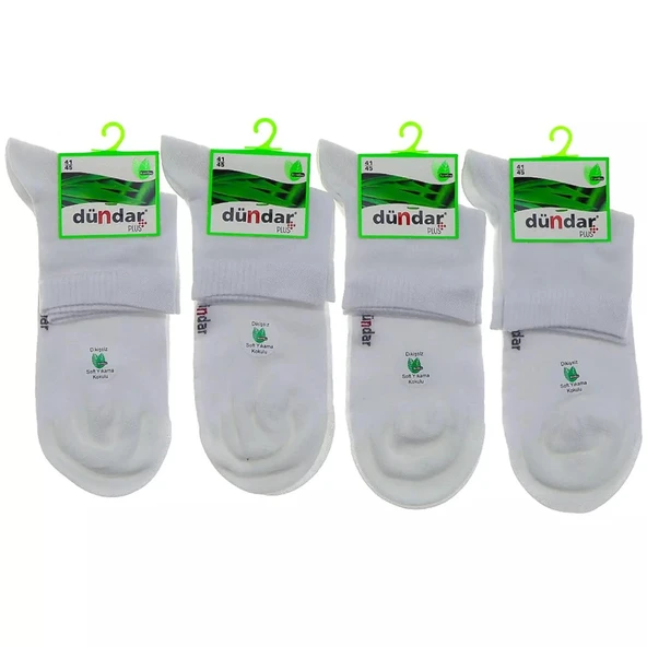Dündar Erkek Plus Bambu Kısa Konç Çorap 4131 - 6 Adet  Siyah 41-45 - Resim 4