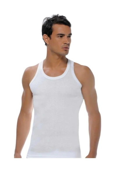 Gümüş Erkek Ribana Sporcu Atlet 4019 - 6 Adet  XL Gri - Resim 2