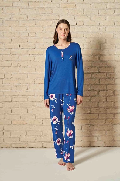 Pijadore Kadın Uzun Kol Pijama Takım 1761 - 2