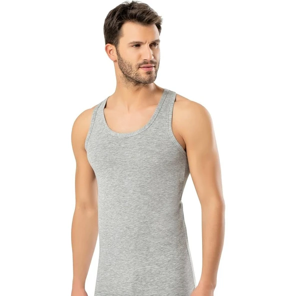 ERDEM 1121 ERKEK LİKRALI SPORCU ATLET  Beyaz L - Resim 3