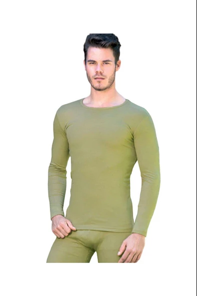 Gümüş Erkek Termal Uzun Kol Fanila İçlik 4054 - 2 Adet  XL Siyah - Resim 4