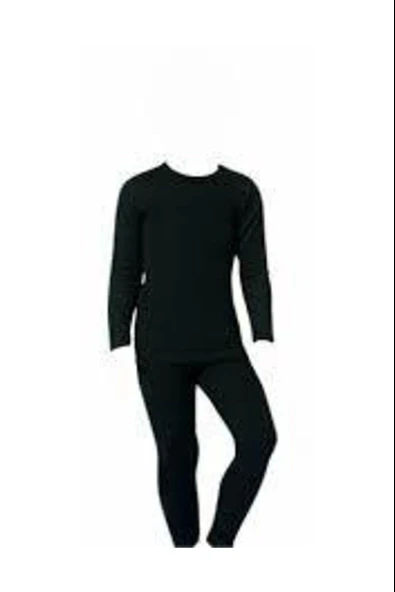 Gümüş Kız Çocuk Termal Alt Üst Takım İçlik 4072-73 - 1 Set  Siyah 4 (7-8 YAŞ) - Resim 5