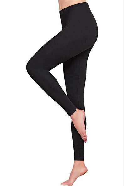 Gümüş Kadın Termal Tayt İçlik 4058 - 1 Adet  Siyah 2XL - Resim 3