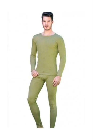 Gümüş Erkek Termal Set Alt Üst Takım İçlik - 1 Set  Siyah S - Resim 7