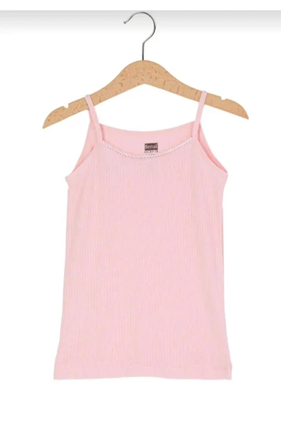 Berrak Kız Çocuk Modal İp Askılı Atlet 6005 - 6 Adet  Beyaz 2 No:2-3 Yaş - Resim 2