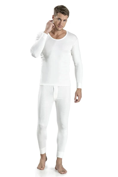 Jiber Erkek Termal Tayt Fanila İçlik Set 175/170 - 1 Set  Siyah L - Resim 2