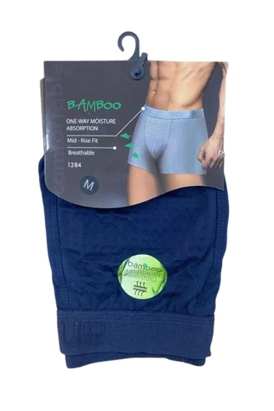 Anıt Erkek Nefes Alan Bambu Likralı Boxer 1284 - 6 Adet   L Antrasit - Resim 6