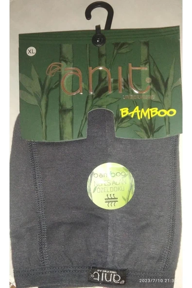 Anıt Erkek İnce Belli Bambu Likralı Boxer 1273 - 6 Adet  M Bordo - Resim 3