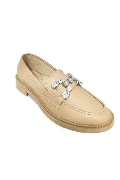 Comfort Shoes 233 Deri Trend Fashion Taşlı Kadın Babet - 7
