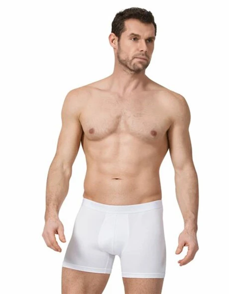 Namaldı Erkek Likralı Boxer 128 - 3 Adet  Gri S - Resim 4