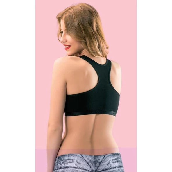 Kota Kadın Likralı Sporcu Büstiyer Yarım Atlet Body-6050  Beyaz L - XL - Resim 4