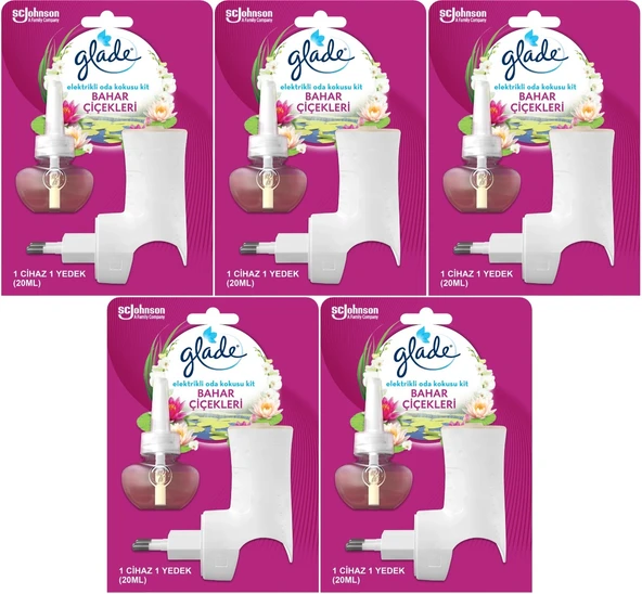 Glade Elektrikli Oda Kokusu Kit Bahar Çiçekleri (5 Li Set) - 2