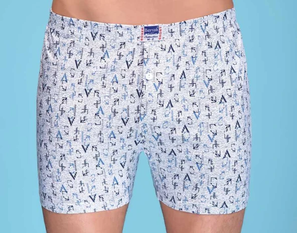 Berrak 1053 Erkek Boxer Desenli 6'Lı   2XL Karışık Renk ürün görseli
