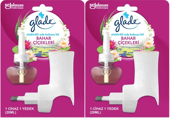 Glade Elektrikli Oda Kokusu Kit Temiz Çiçekleri (2 Li Set)