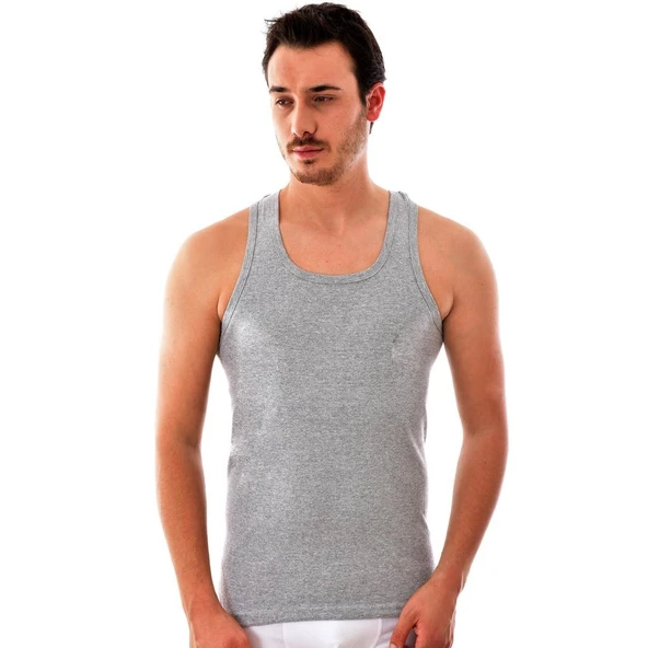 12 Adet Seher Yıldızı Ribana Sporcu Rambo Erkek Atlet Renkli  XL Siyah - Resim 2