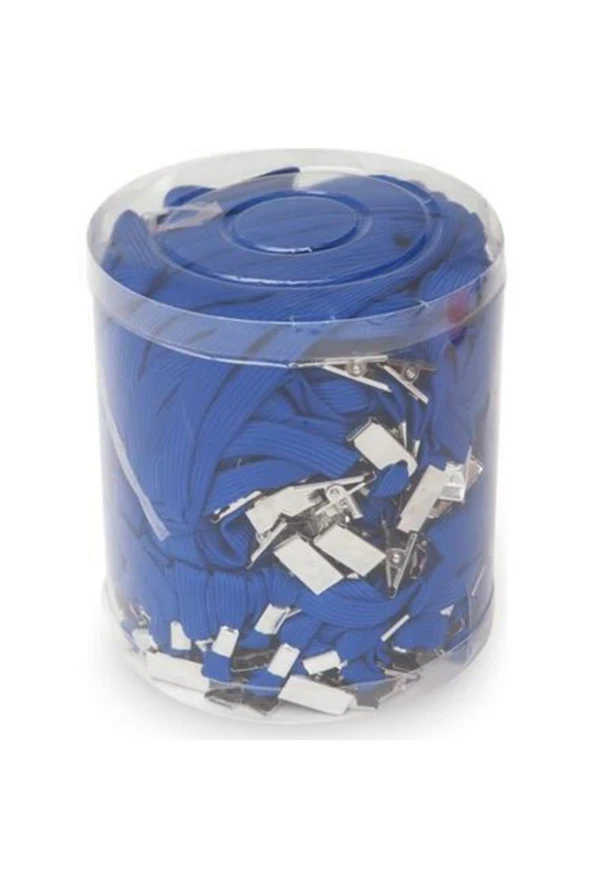 Persona 504 Kart İpi Yassı Örgü Mavi 50 Li (1 Paket 50 Adet)