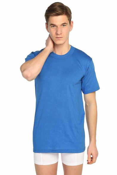 12 Adet SEHER YILDIZI ERKEK PENYE O YAKA RENKLİ  Siyah 2XL - Resim 4