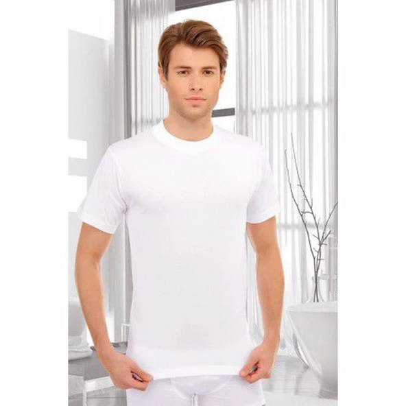 12 Adet SEHER YILDIZI ERKEK PENYE O YAKA RENKLİ  Saks Mavi 3XL - Resim 3