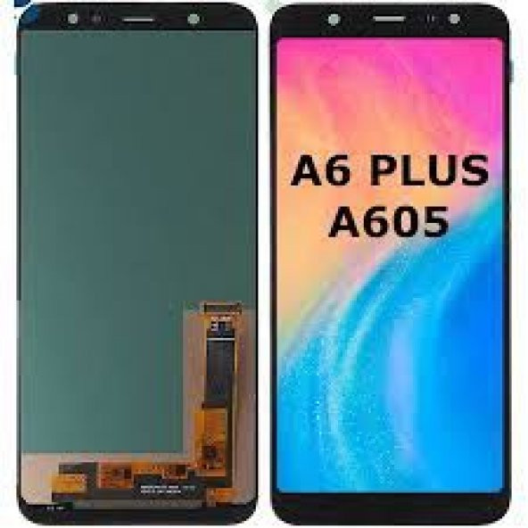 Samsung Galaxy A6 Plus A605F Orijinal Lcd Ekran Dokunmatik-Siyah