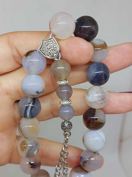 Akik Taşı 17lik Efe Tesbih 12mm (53384) - Resim 4