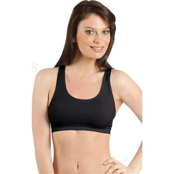 Elite Life Kadın Kalın Askılı Dikişsiz Sporcu Sütyen Büstiyer 3'Lü Paket - 775   Beyaz L - XL - Resim 2