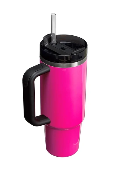 Cooker Yk-1462 900ml Çift Katmanlı Paslanmaz Çelik Mor Termos,pipetli Kapak, Şık Tasarım Termos