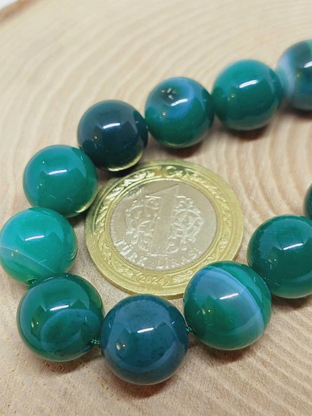 Akik Taşı 17lik Efe Tesbih 12mm (53376) - Resim 3