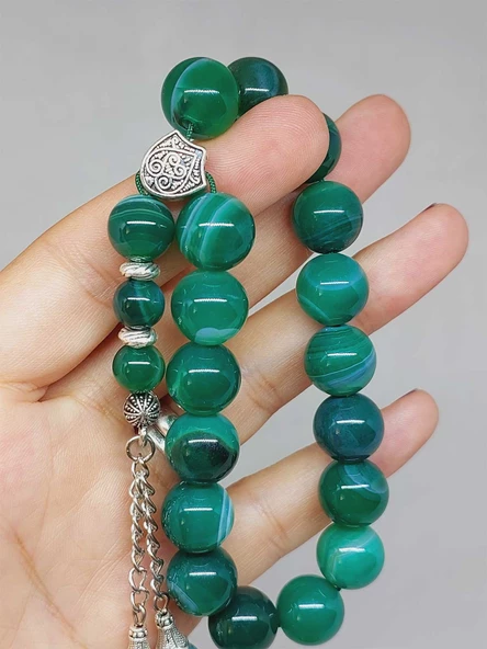 Akik Taşı 17lik Efe Tesbih 12mm (53376) - Resim 4