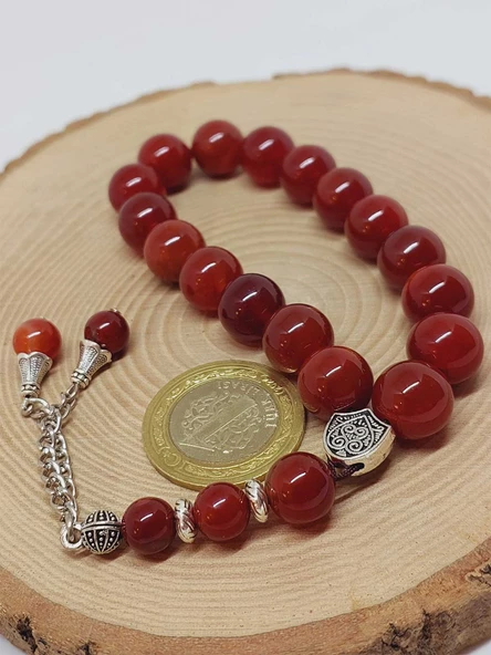 Akik Taşı 17lik Efe Tesbih 11mm (53374) - Resim 3