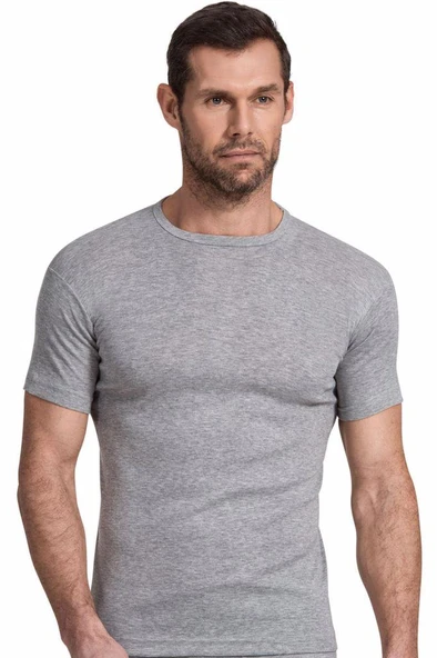 Namaldi Erkek Ribana O Yaka İnce Biyeli Fanila 6'Lı Paket - 111  Beyaz S - Resim 7