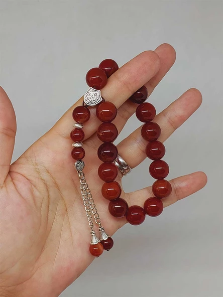 Akik Taşı 17lik Efe Tesbih 11mm (53374) ürün görseli