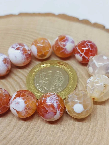 Akik Taşı 17lik Efe Tesbih 12mm (53372) - Resim 3