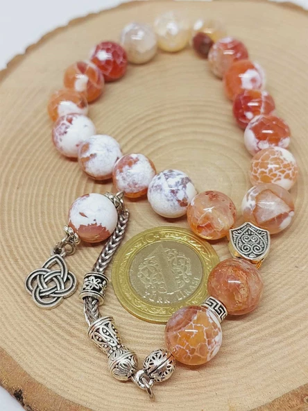 Akik Taşı 17lik Efe Tesbih 12mm (53372) - Resim 5