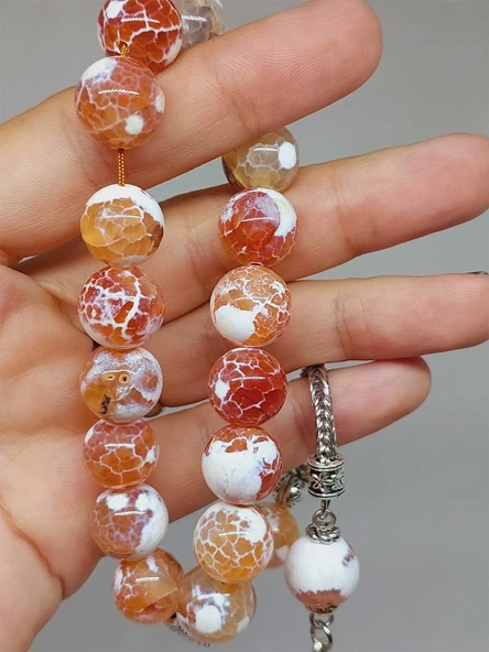 Akik Taşı 17lik Efe Tesbih 12mm (53372) - Resim 4