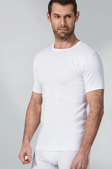 Namaldi Erkek Ribana O Yaka İnce Biyeli Fanila 6'Lı Paket - 111  XL Siyah - Resim 3