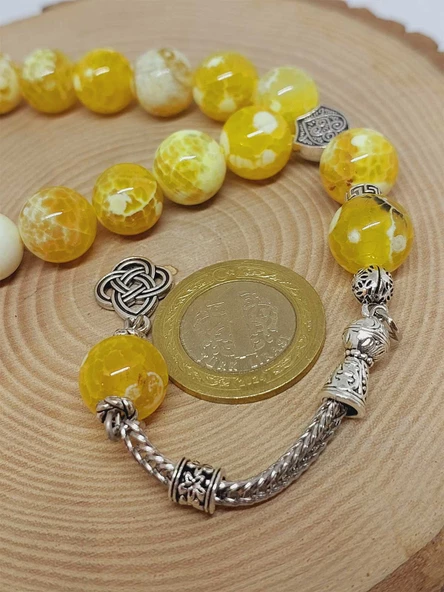 Akik Taşı 17lik Efe Tesbih 12mm (53362) - Resim 5