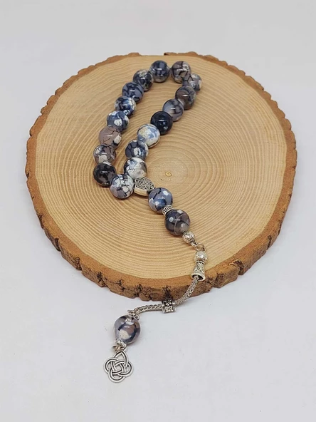 Akik Taşı 17lik Efe Tesbih 12mm (53368) - Resim 2