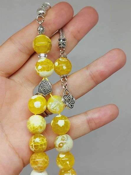 Akik Taşı 17lik Efe Tesbih 12mm (53362) - Resim 4