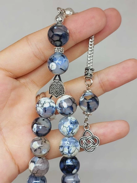 Akik Taşı 17lik Efe Tesbih 12mm (53368) - Resim 4