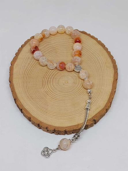 Akik Taşı 17lik Efe Tesbih 12mm (53356) - Resim 2